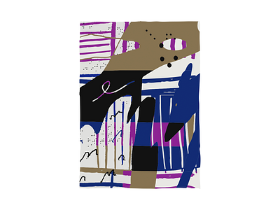 Composition - Purple & Blue abstract character collage colorful diy dog illustration illustrator landscape minimal patchwork pattern poster procreate punk vector wallpaper weird wolf