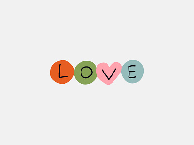 Cute poster LOVE bech hippie illustration lettering logo love poster summer vector