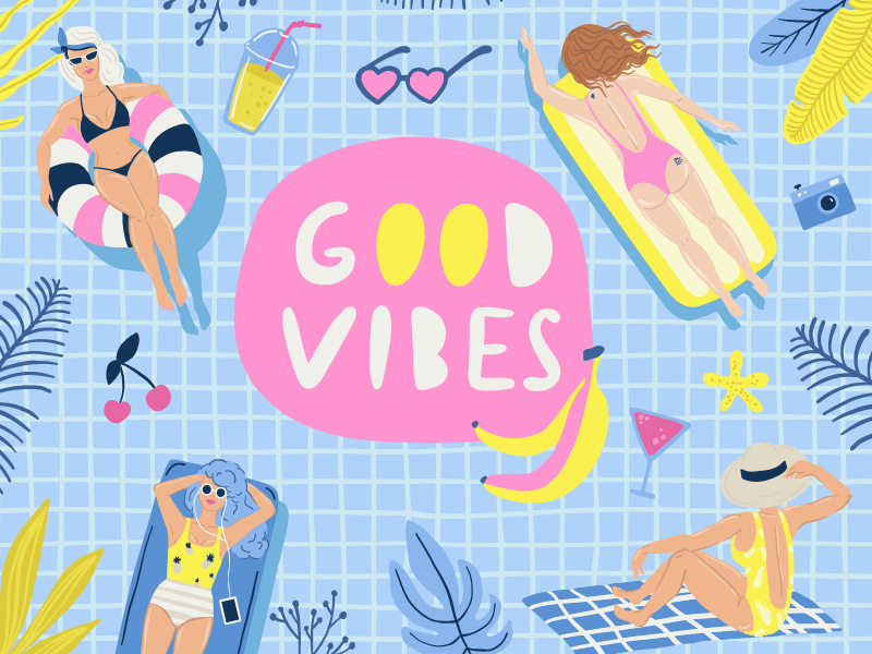 Give vibes. Плакат Summer Vibes. Good Vibes Art. Summer Vibe рисунок. Summer Vibes Illustrator.