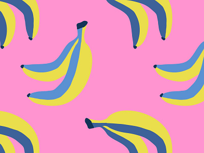 Banana banana illustration pattern popart seamlesspattern vector
