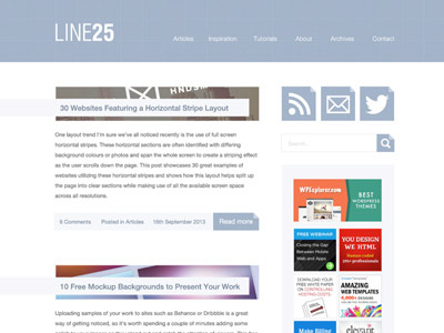 A long overdue Line25 redesign redesign web web design