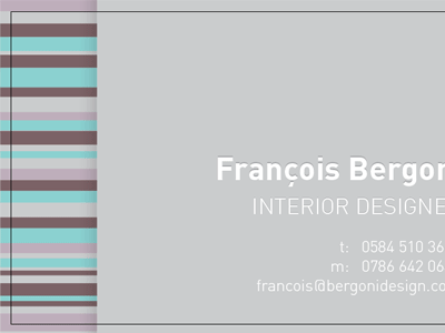 Business card design business card design grey print stripes