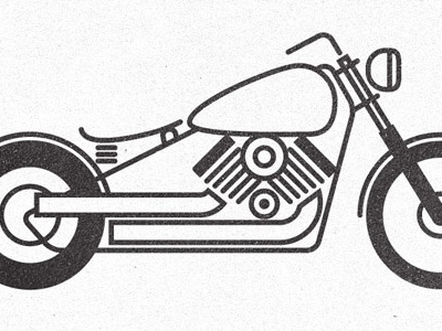 Pictogram Style Motorcycle