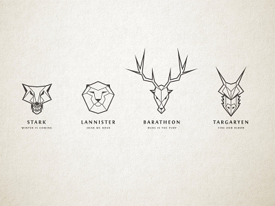 Game of Thrones House Sigil Illustrations art game of thrones hodor! line line art logo vector