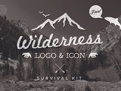 Wilderness Logo & Icon Survival Kit freebie icons logo outdoors vectors wilderness