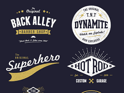 Customisable Vector Vintage Logo Designs