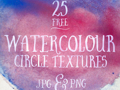 Free Watercolour Circle Textures