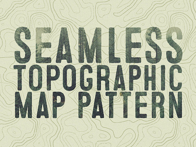 Seamless Topographic Map Pattern