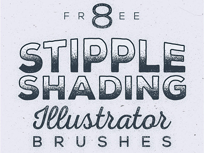 Free Stipple Shading Illustrator Brushes