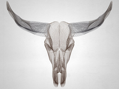 Wireframe animal skull 3d animal blend illustrator skull wireframe