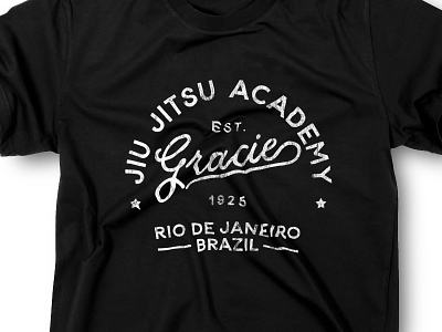 Jiu Jitsu Academy Logo design logo t shirt tutorial vintage
