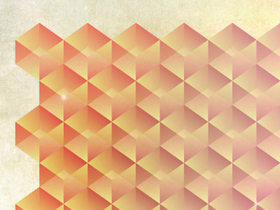 Tessellating Geometric Poster cubes grunge pattern poster shapes