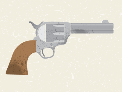 Vector Revolver Illustration cowboy illustration revolver texture vector