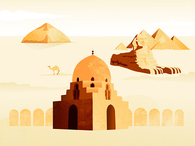 Egypt Icons desert egypt illustration pyramid