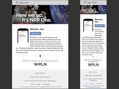 NPR One Newsletter Campaign