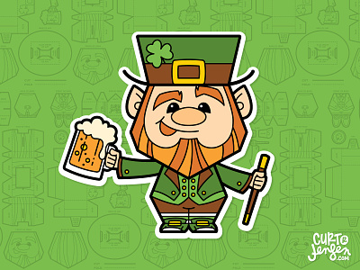 Happy St. Patrick's Day beer lucky lucky charms paper toy printable