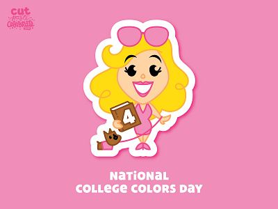 September 4 - National College Colors Day 2020 calendar celebration college fan art holiday holidays legally blonde national college colors day pink