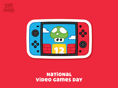 September 12 - National Video Games Day 1up celebrations game console mushroom nintendo nintendo switch nintendoswitch september super mario bros. video game
