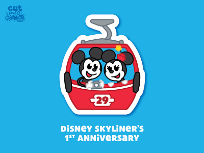 September 29 - Disney Skyliner's 1st Anniversary digital disney skyliner disney skyliner disney world gondola mickey and minnie mickey and minnie mickey mouse minnie mouse skyliner skyliner