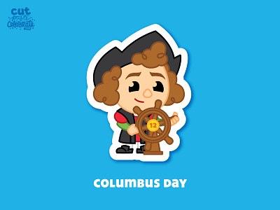 October 12 - Columbus Day 1492 caricature celebrate every day chibi christopher columbus columbus columbus day cute