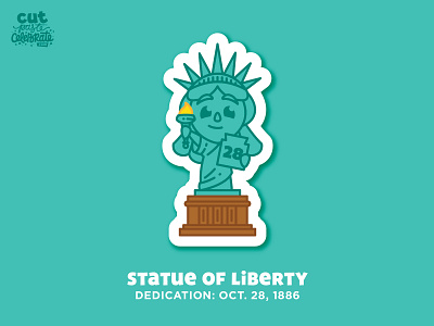 October 28 - Statue of Liberty Dedication Day chibi dedication freedom lady liberty proudtobeanamerican proudtobeanamerican stars statue of liberty usa