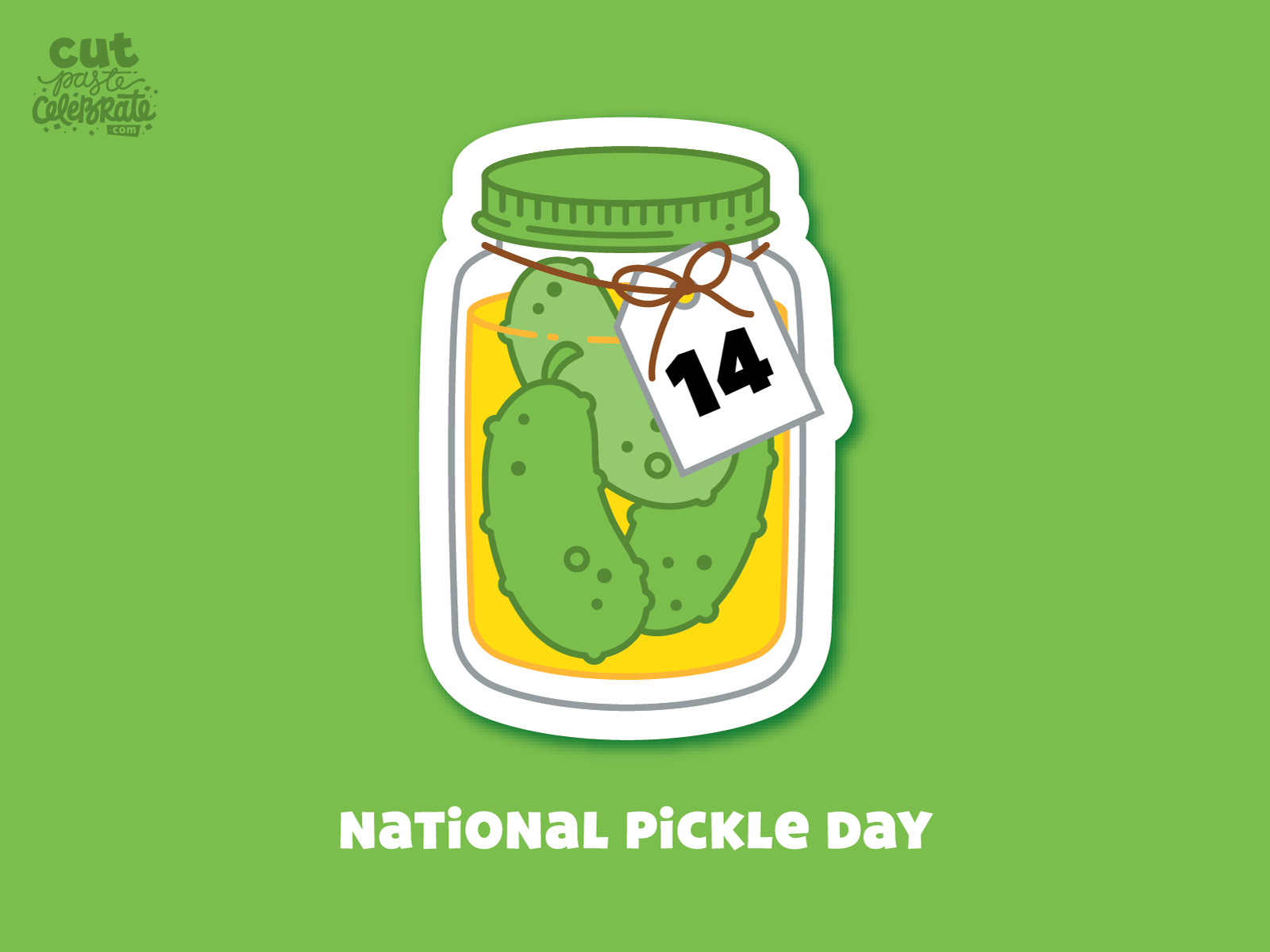 November 14 National Pickle Day By Curt R Jensen On Dribbble