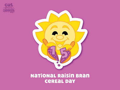 November 15 - National Raisin Bran Cereal Day 2 scoops breakfast breakfast cereal celebrate every day cereal mascot raisin raisin bran cereal raisin bran cereal raisins sun sunshine