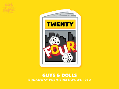 November 24, 1950 - Guys & Dolls Broadway Premiere broadway dice musical nyc playbill program