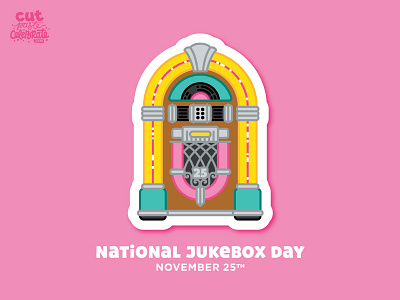 November 25 - National Jukebox Day 1950 1950s 50s diner jukebox jukebox day jukebox day national jukebox day national jukebox day record rock and roll rock n roll sock hop