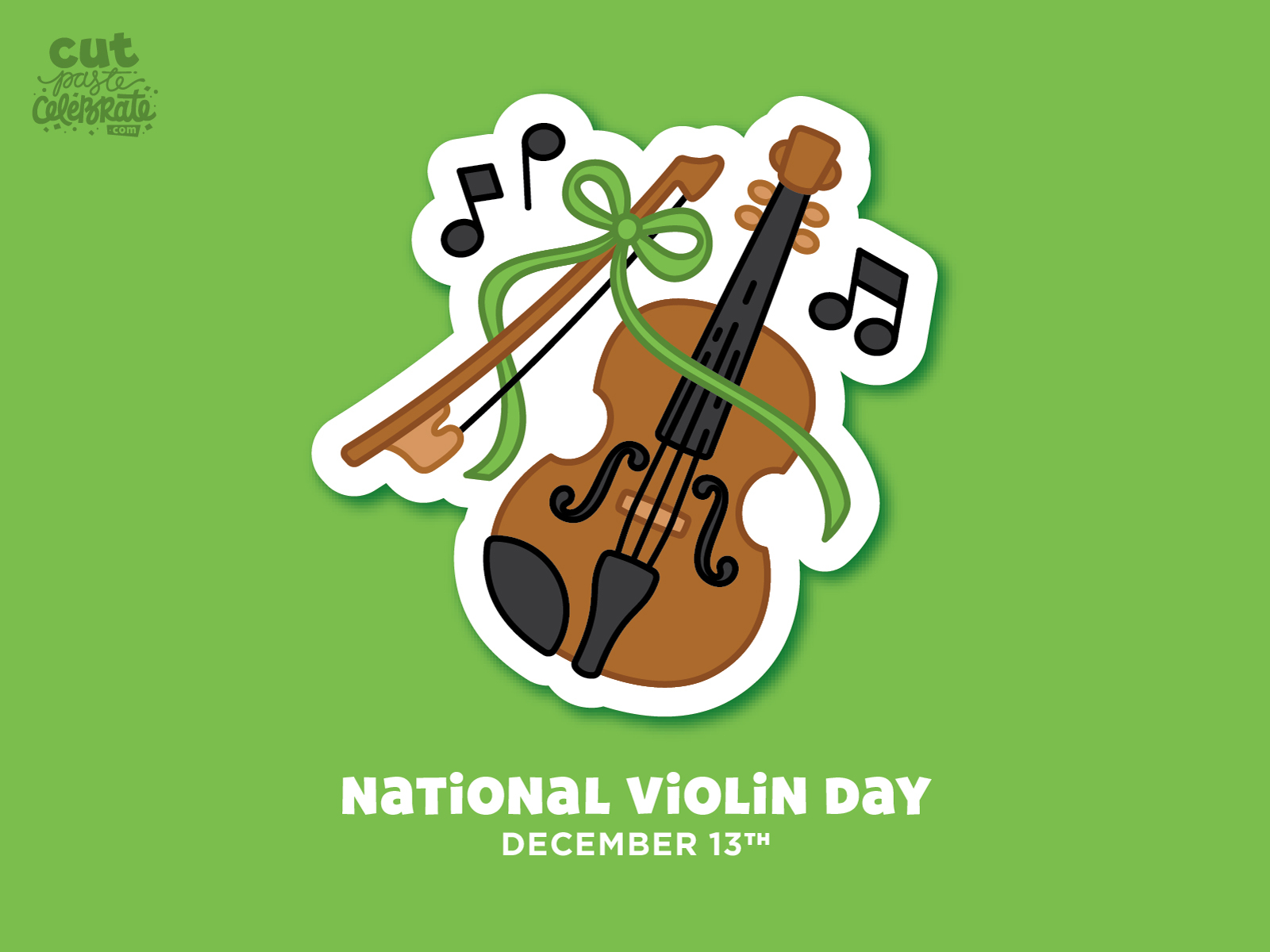 National Violin Day December 13 by Curt R. Jensen on Dribbble