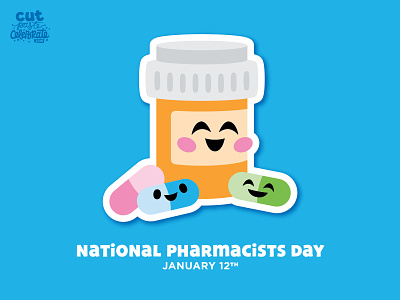 National Pharmacists Day - January 12 cricut cut file cute get well national pharmacists day pharmacist pharmacy pill pill bottle pills svg icons
