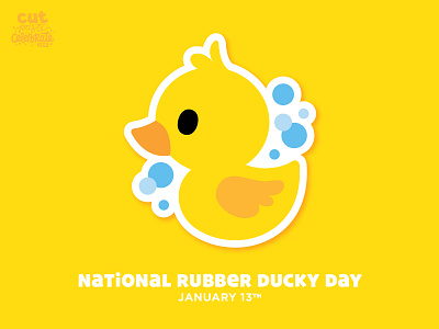 National Rubber Ducky Day - January 13 bath cricut cut file cute duck ernie rubber duckie rubber ducky sesame street svg icons