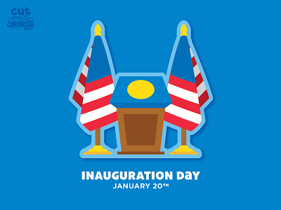 Inauguration Day - January 20 america american cricut cut file flag inauguration joe biden podium president presidential svg svg icons usa