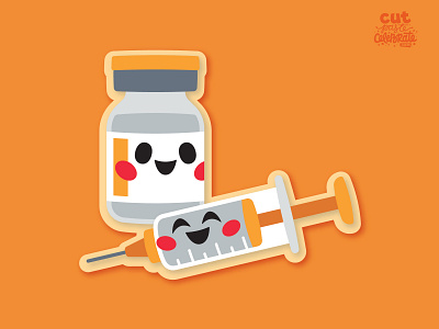 Vaccine Buddies covid covid 19 cute kawaii shot svg icons vaccination vaccine