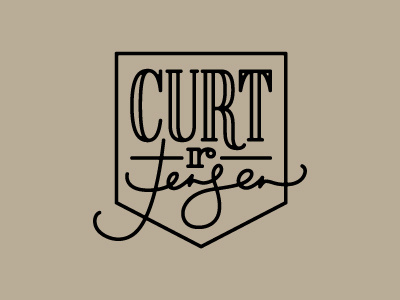 Personal Logo curtrjensen lettering logo