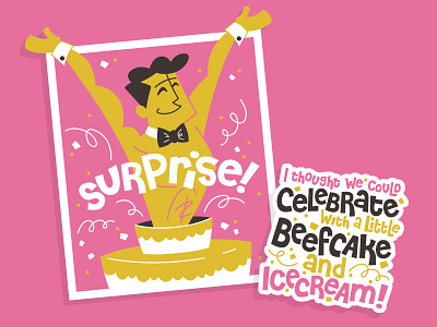 Beefcake Card beefcake cake card celebrate chippendale confetti cricut curtrjensen surprise