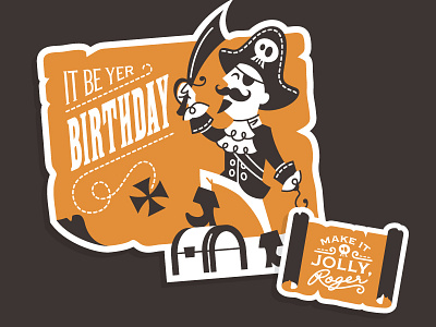 Pirate Birthday Card