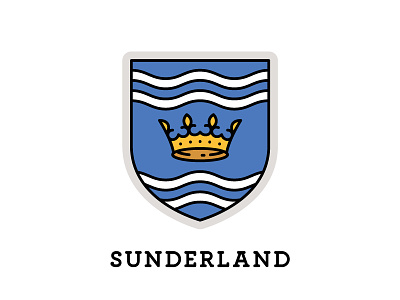 Sunderland, England coat of arms crest crown england heraldry shield sunderland uk united kingdom