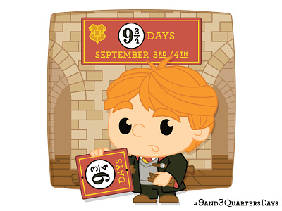 Ron Weasley character design chibi harry potter hogwarts ron weasley social media campaign wizarding world