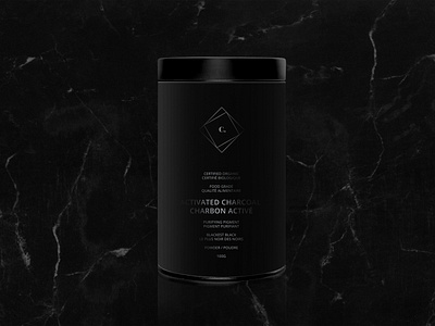 C. Activated Charcoal Powder Branding and Packaging