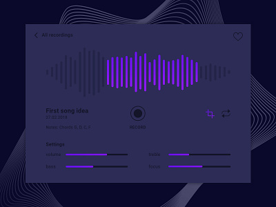 Daily UI Challenge #07 Settings