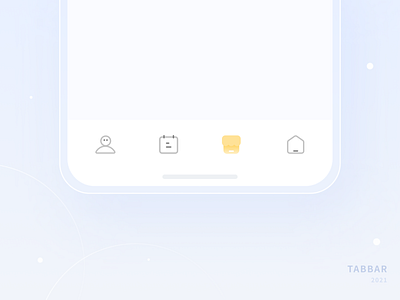Tab bar app design icon illustration logo ui ux