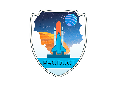 Startup - Product branding illustration launch presentation product rocket space spaceship stars startup