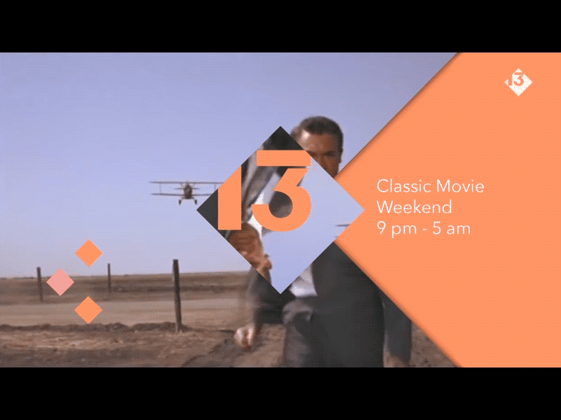 Channel 13 Id Gif By Joakim Agervald after effects channel 13 channel id design motion design