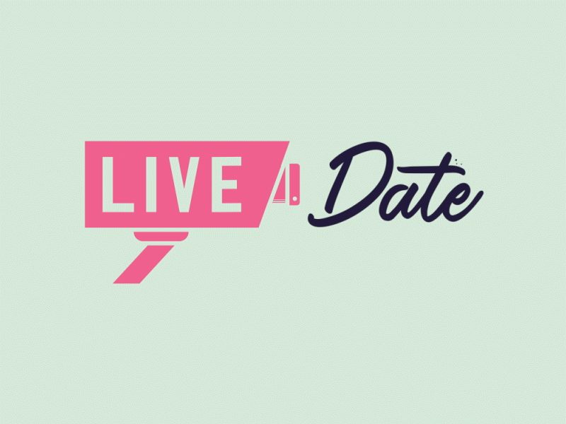 Live Date Logo & Logoreveal celebrity date dating graphic live live date logo logo reveal tv tv show