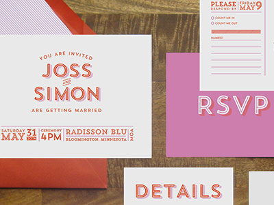 wedding invitation modern invite typography wedding invitation