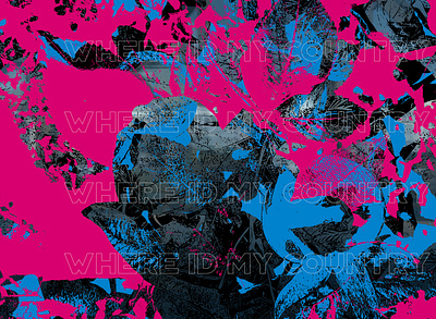 What Country? blue pink vector vector art