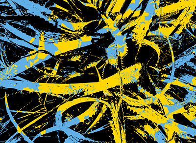 The Thorn blue illustration vector vector art yellow