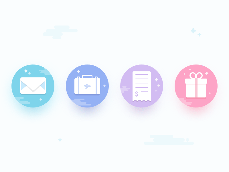 HR App Icons - Set 1 app icons birthday colorful expenses hr company hr icons hr manager icon icon set icons inbox time off