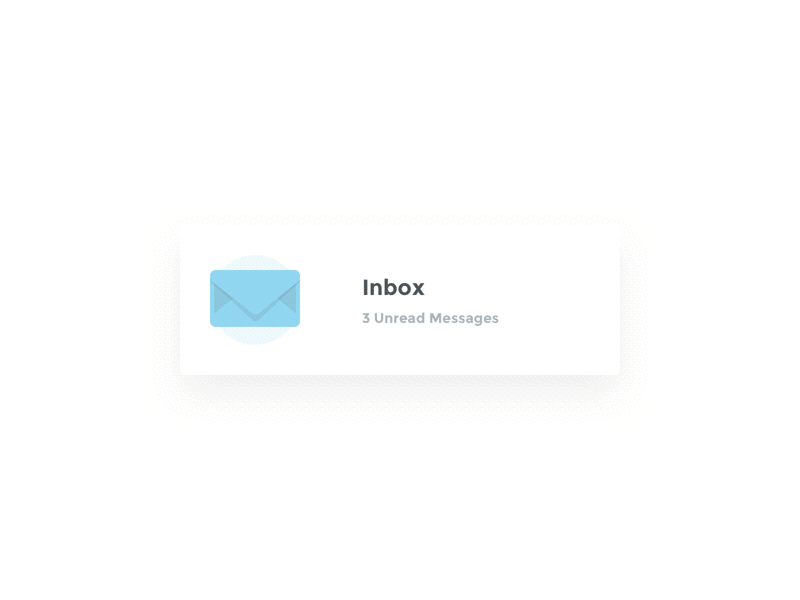 Inbox Card Animate active app icons card card animate clouds hover hr icons inbox principle principle app prototype stars